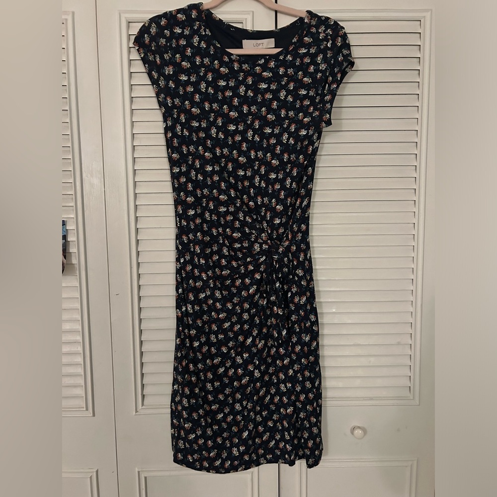 Long Flower Print Dress